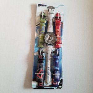 Unisex Marvel Avengers Watch with Interchangeable Straps